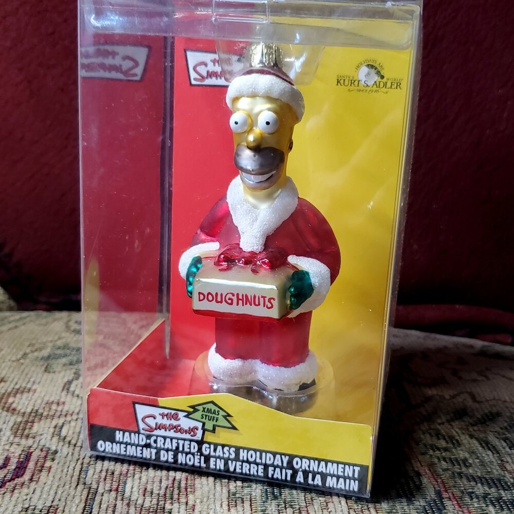 Kurt S. Adler Homer Simpson Ornament, Glass, 2004